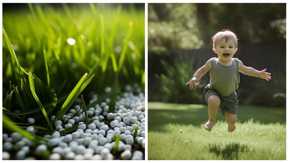 Vem drömmer inte om en perfekt gödslad gräsmatta som barnen kan leka på?